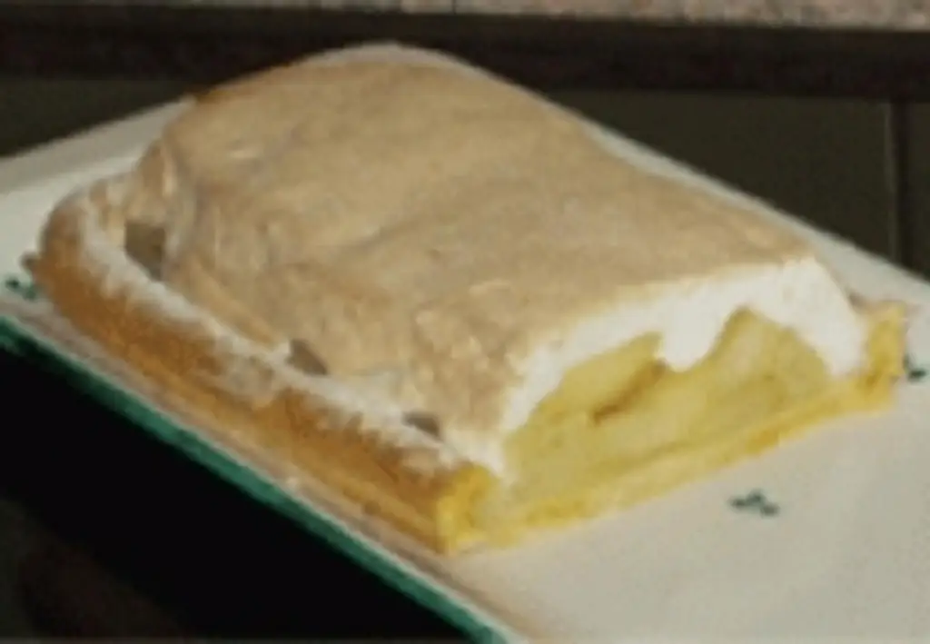 Яблочные дольки со снежной шапкой