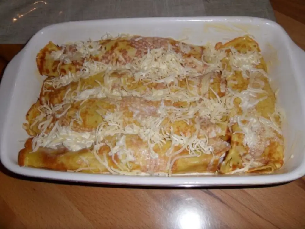 Блины с пикантной начинкой