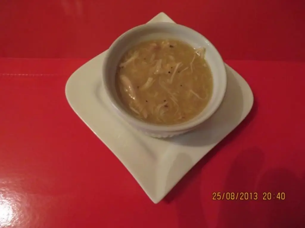 Закуска: Плавник с рагу