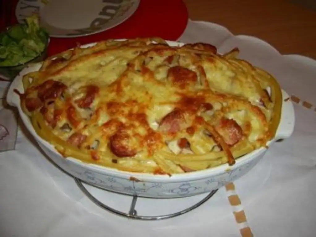 Запеканка с макаронами Изображение установлено