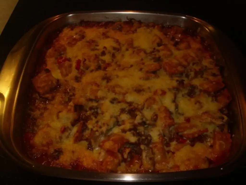 Быстрая запеканка из равиоли