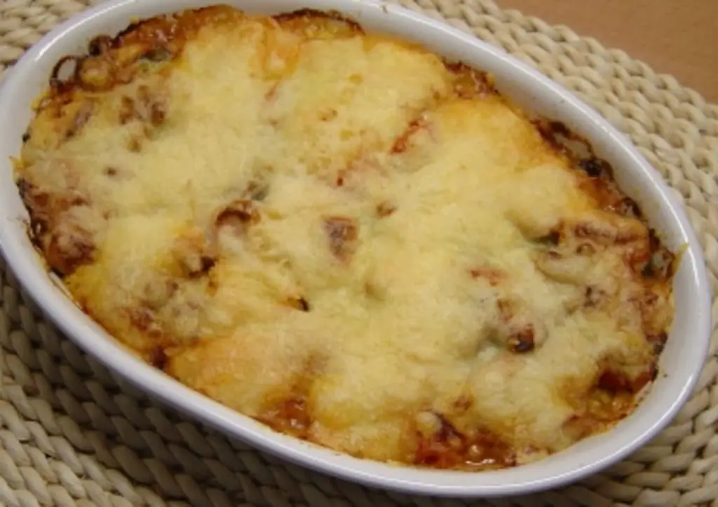 Запеканка из фарша с пюре