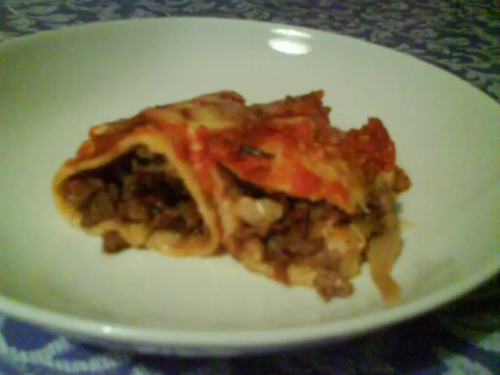 Сытная запеканка из блинов