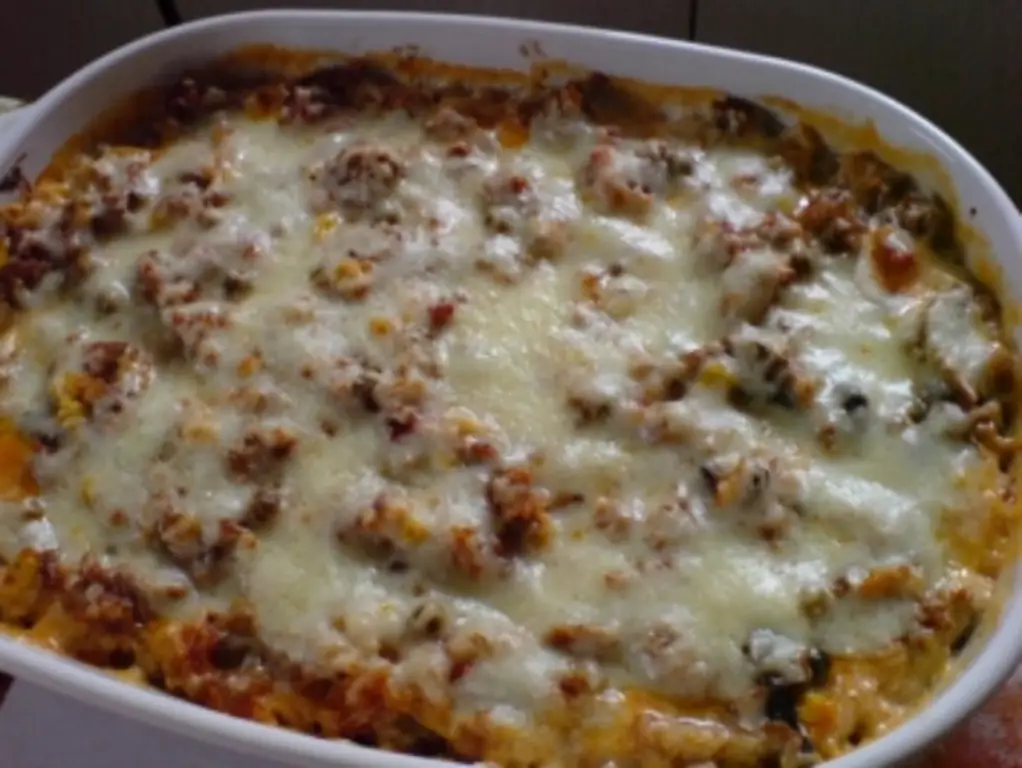 Запеканка из рисового фарша