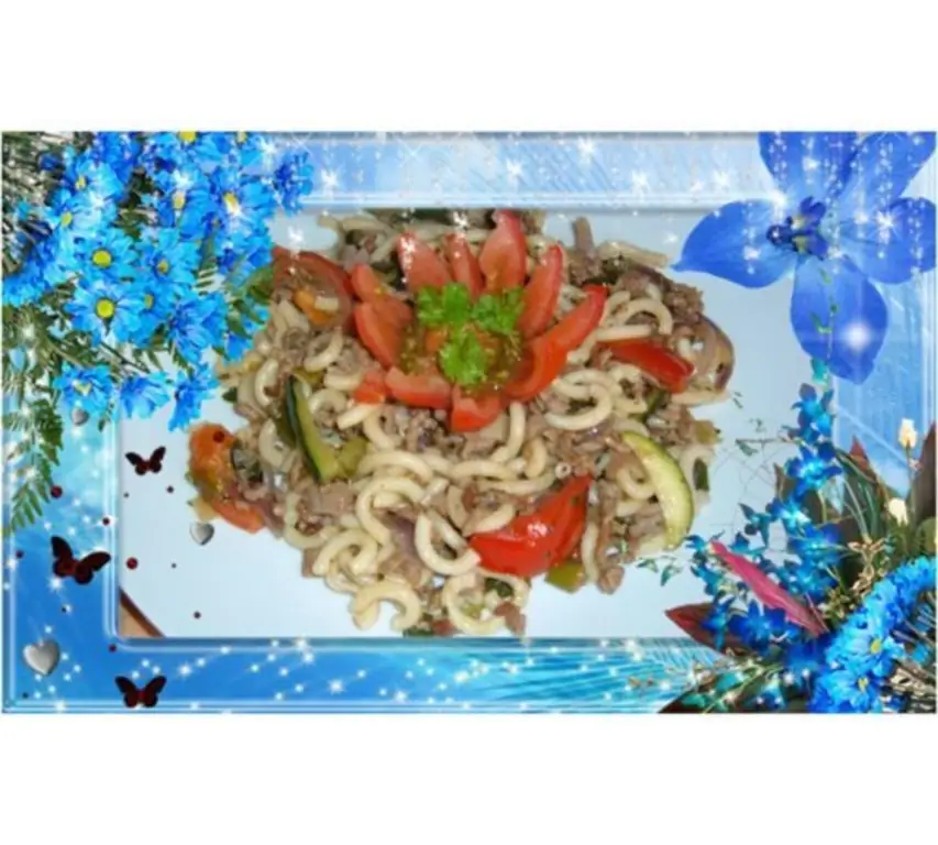 Хак: Сковорода для макарон с мясным фаршем и овощами