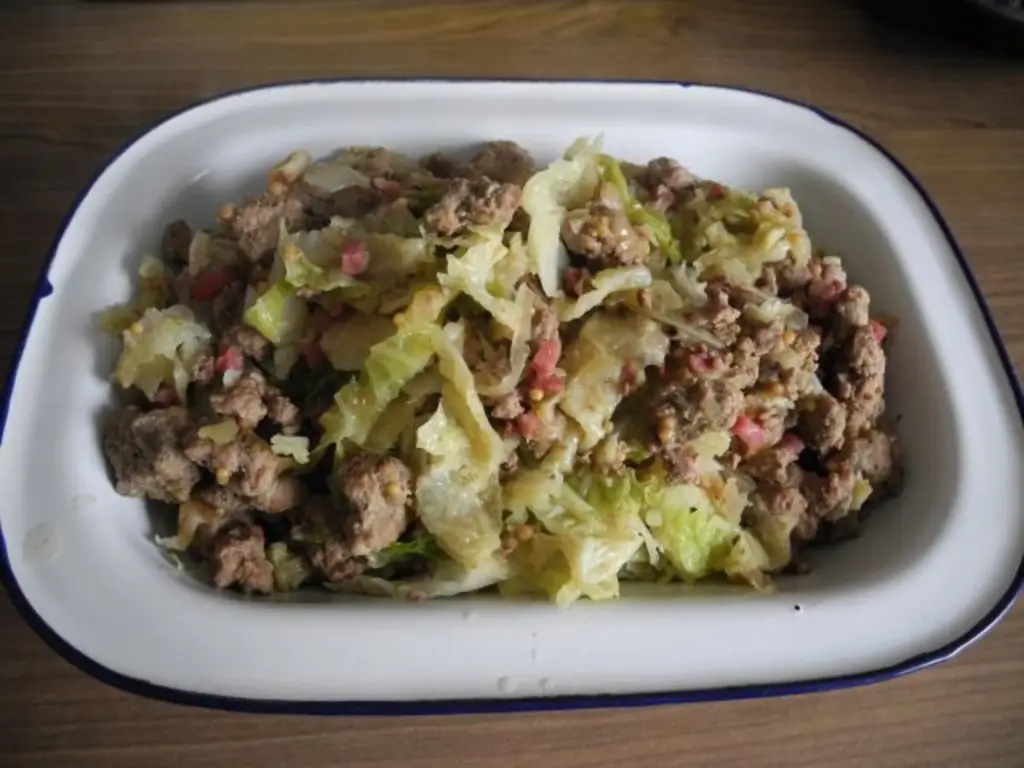 Фарш: с савойской капустой
