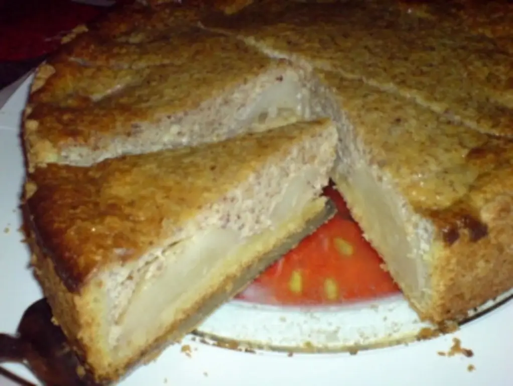 Грушевый тарт на основе: с маргарином или маслом