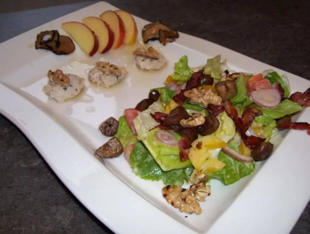 Зимний салат становится роскошным праздничным салатом