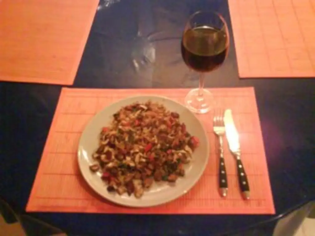 Овощи: Овощная сковорода с рисом и беконом