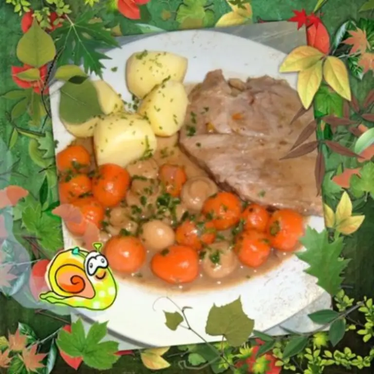 Мясо: жаркое из шеи