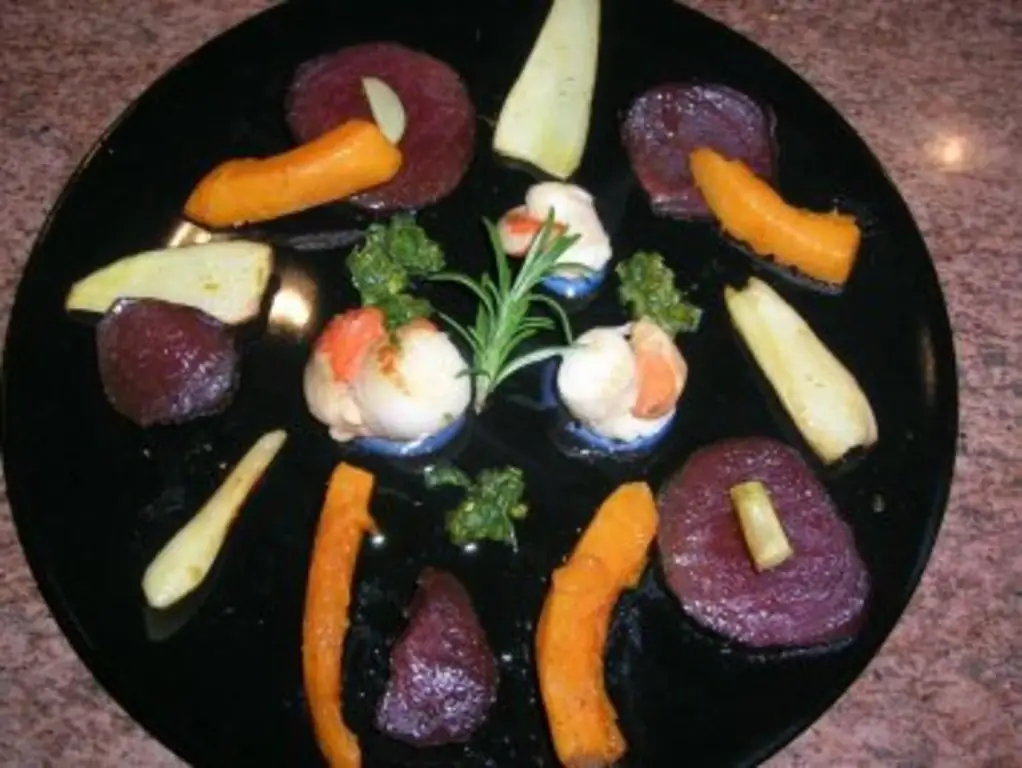 Гребешки с закусками из зимних овощей СТАРТЕР