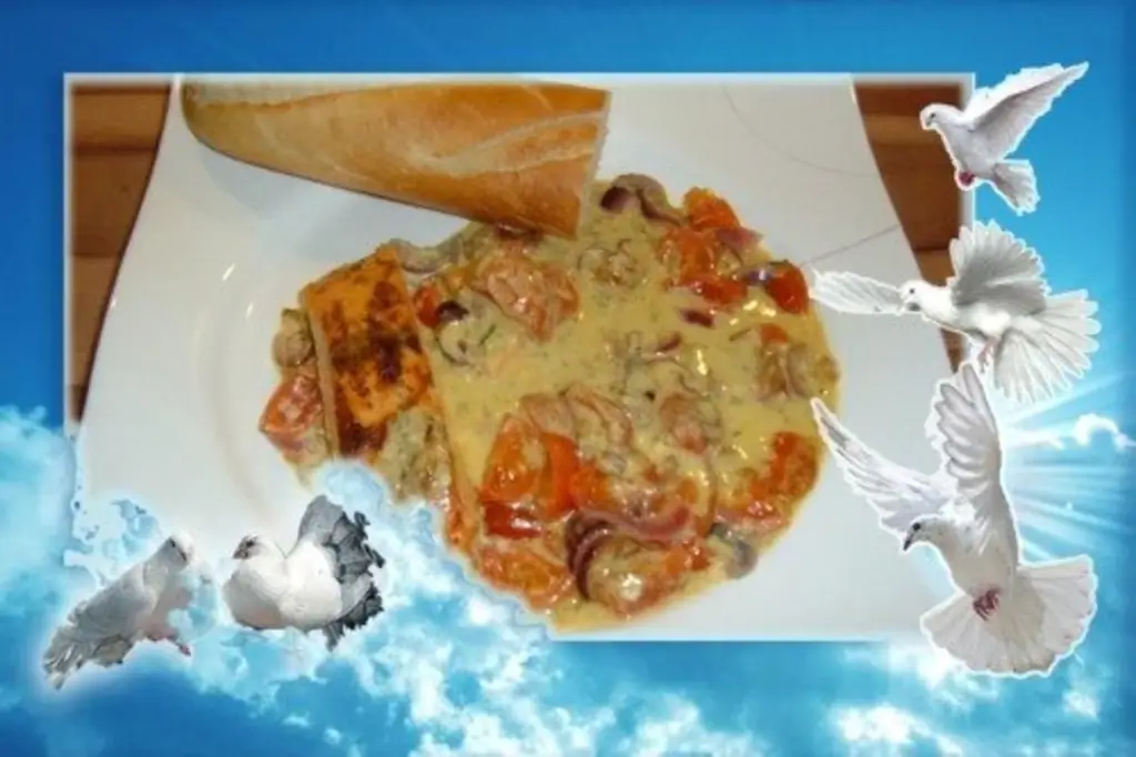 Рыба: Лосось в укропном соусе из духовки