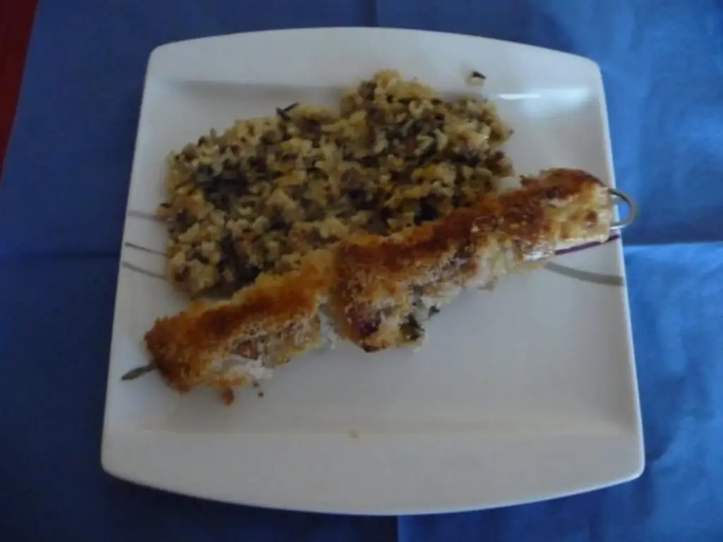 Сладкий цыпленок встречается с диким рисом