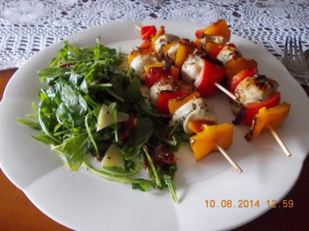 Куриные шашлычки с перцем