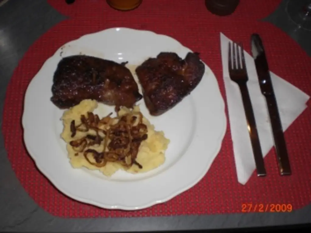 Печень запеченная с картофелем