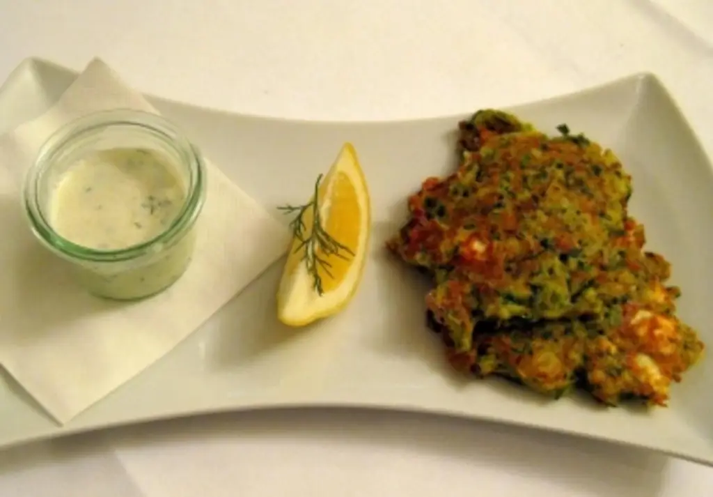 Цуккини оладьи с огурцом