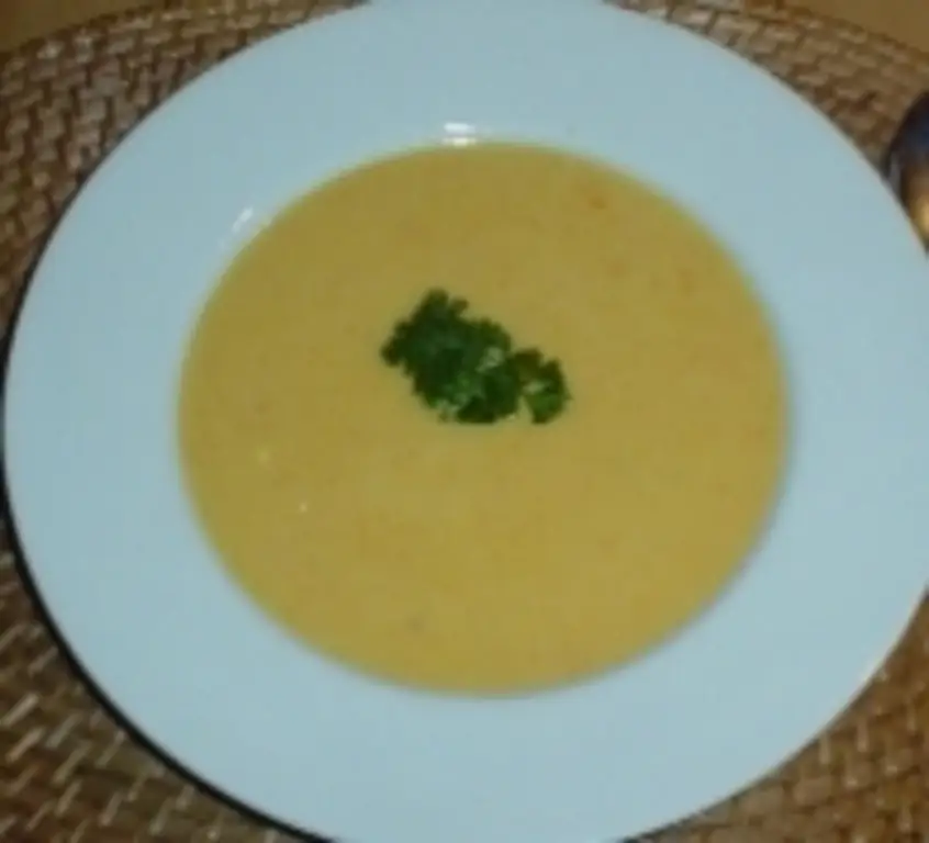 Картофельный суп с грушами