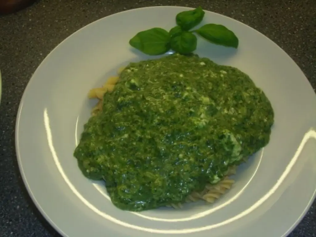 Паста со шпинатом и фетой