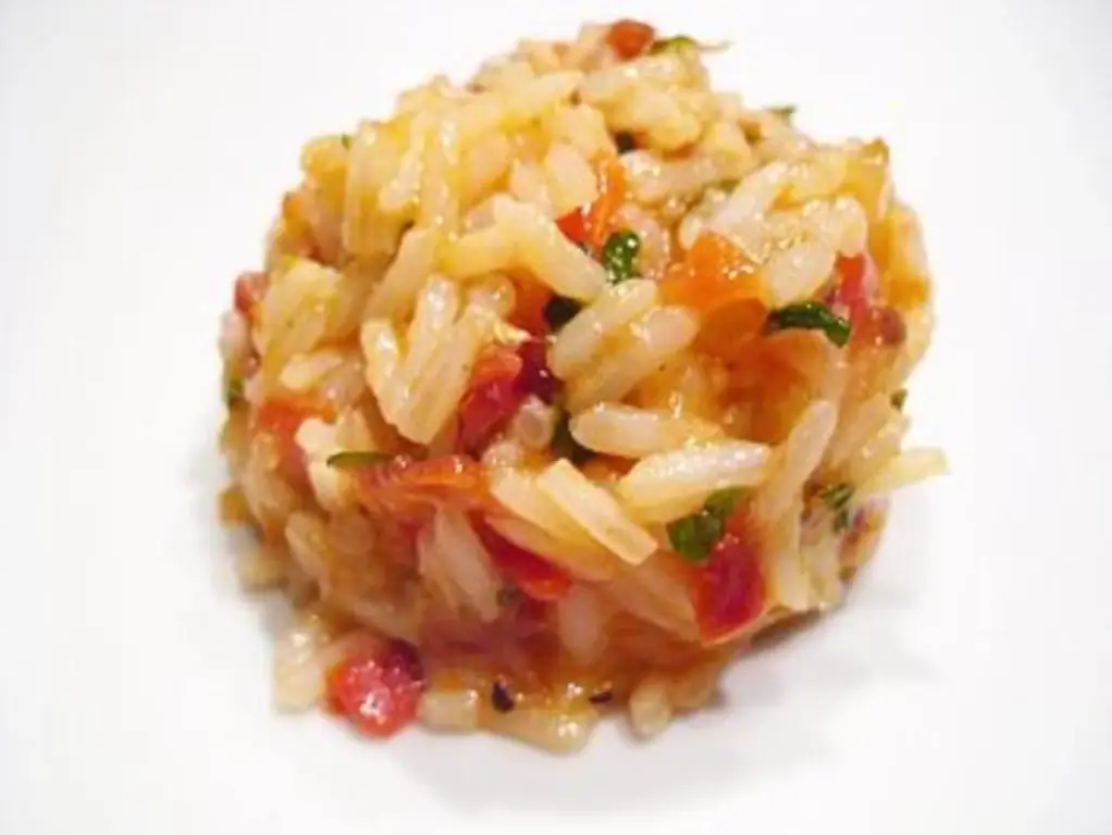 Гарнир: томатный рис по-гречески