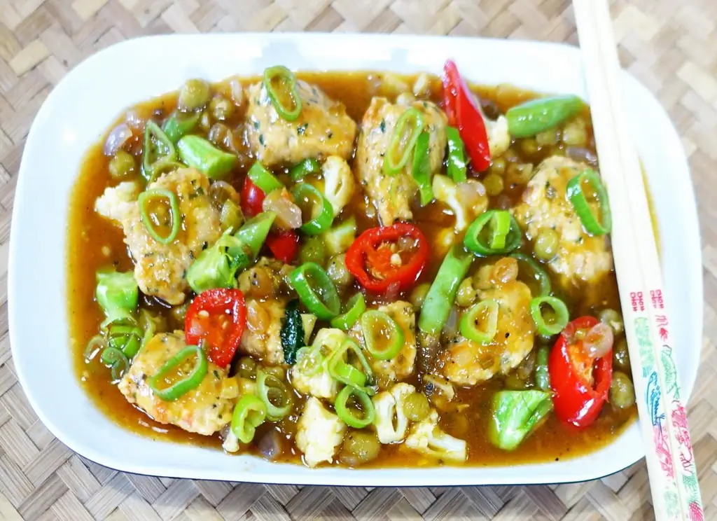 Креветочные шарики в соусе терияки а-ля Арома