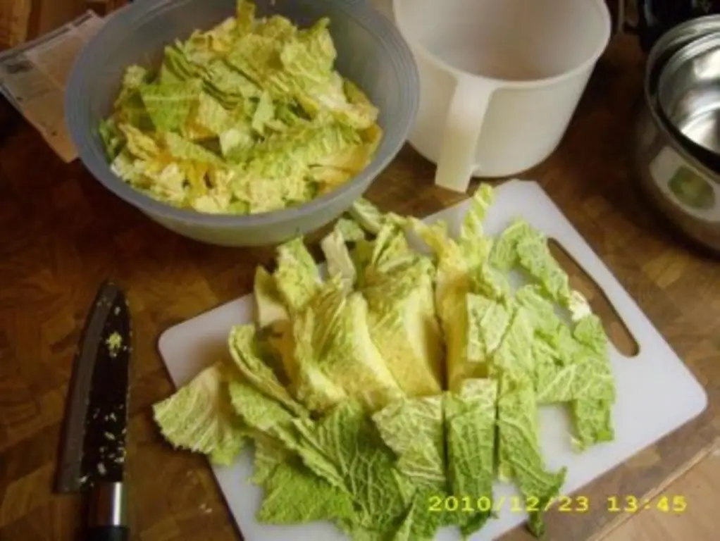 Савойская капуста со сливками & Жареные кнедлики