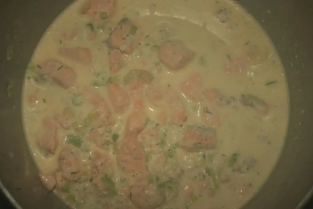 Лосось в сливочном соусе