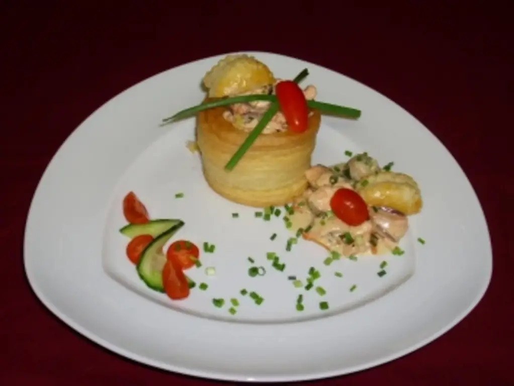 Рагу из лосося в масле