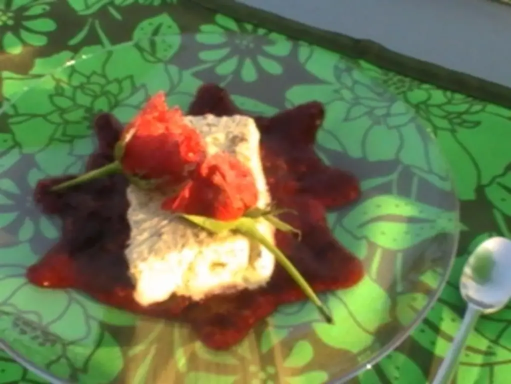 Парфе с маком на фруктовой основе