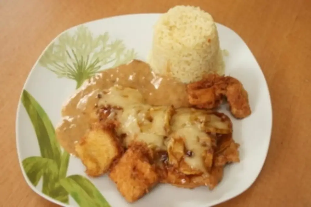 Яблочный шницель сладкий