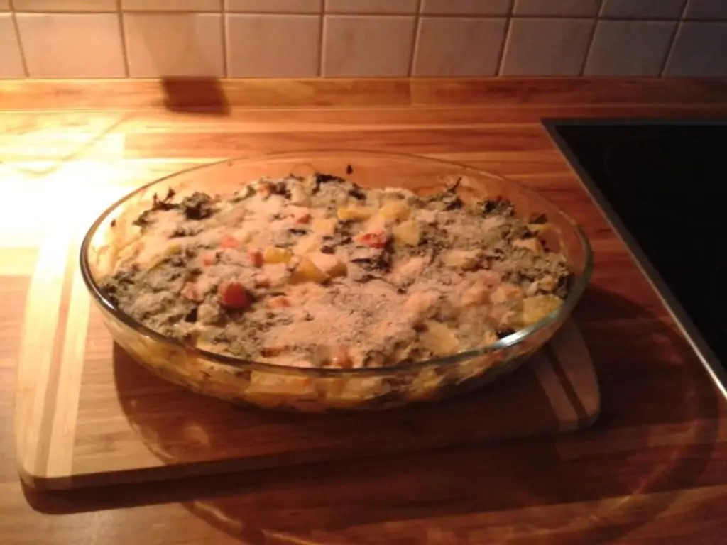 Вкусная запеканка из лосося