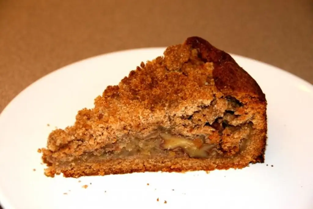 Яблочный крамбл из цельнозерновой муки