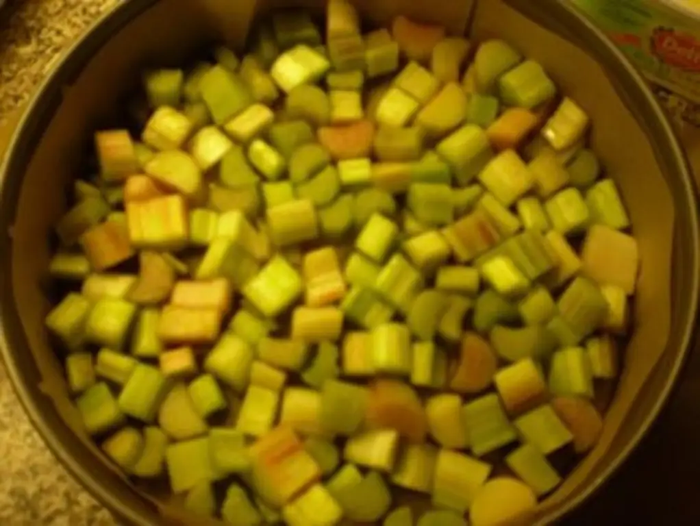 Ревеневый торт ммхх с ванилью