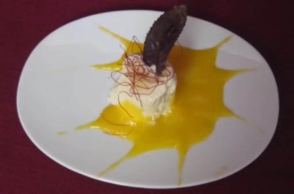 Ванильное парфе с манго