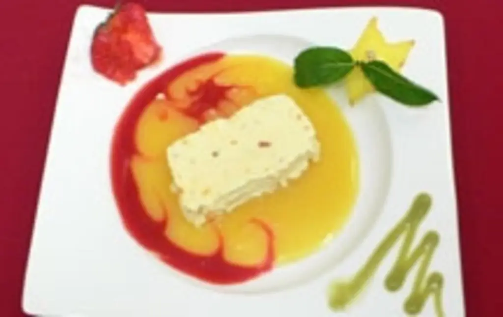 Имбирное парфе на манговом муссе