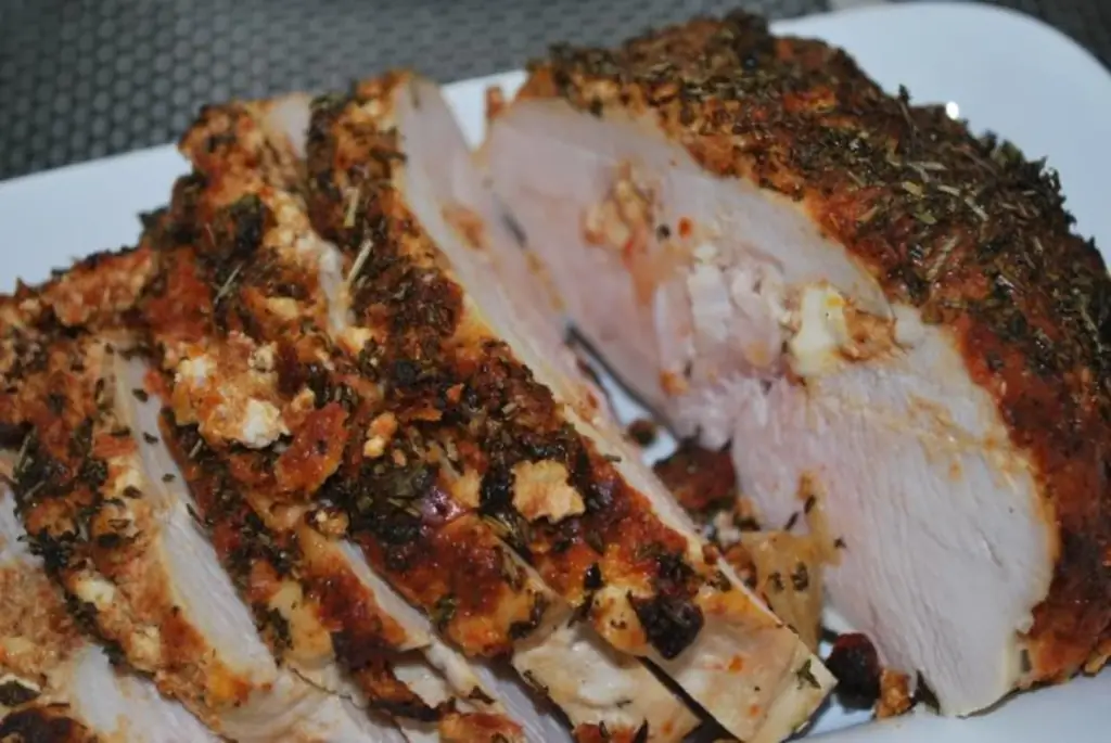 Жареная индейка с фетой