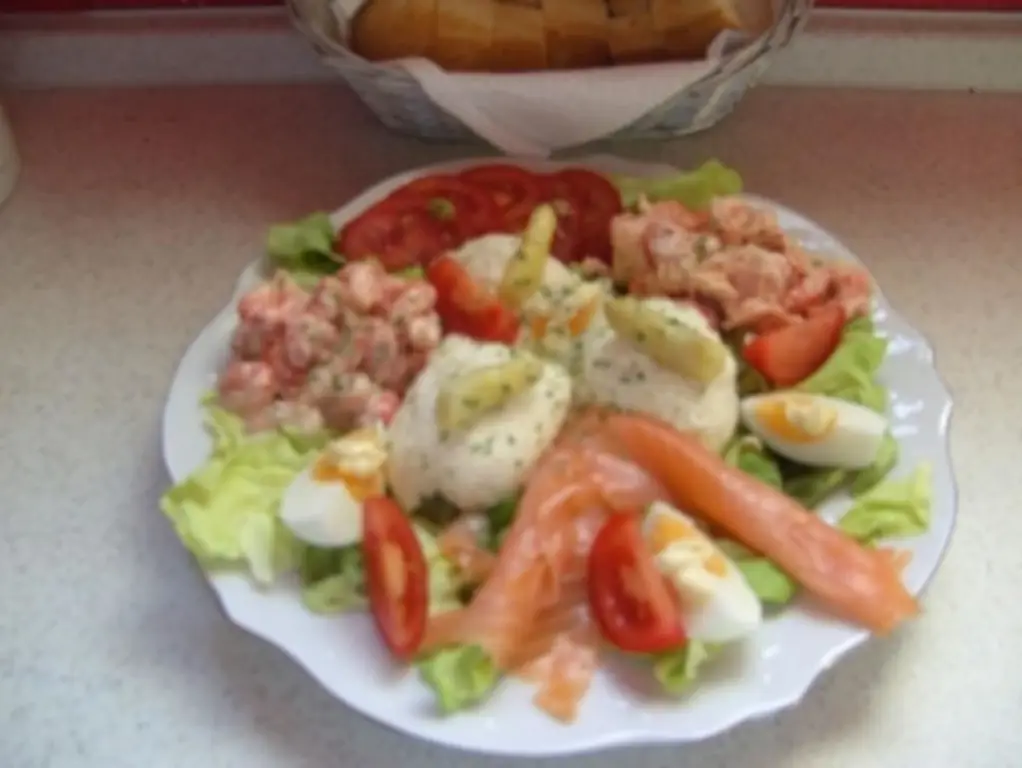 Закуска из мусса из спаржи