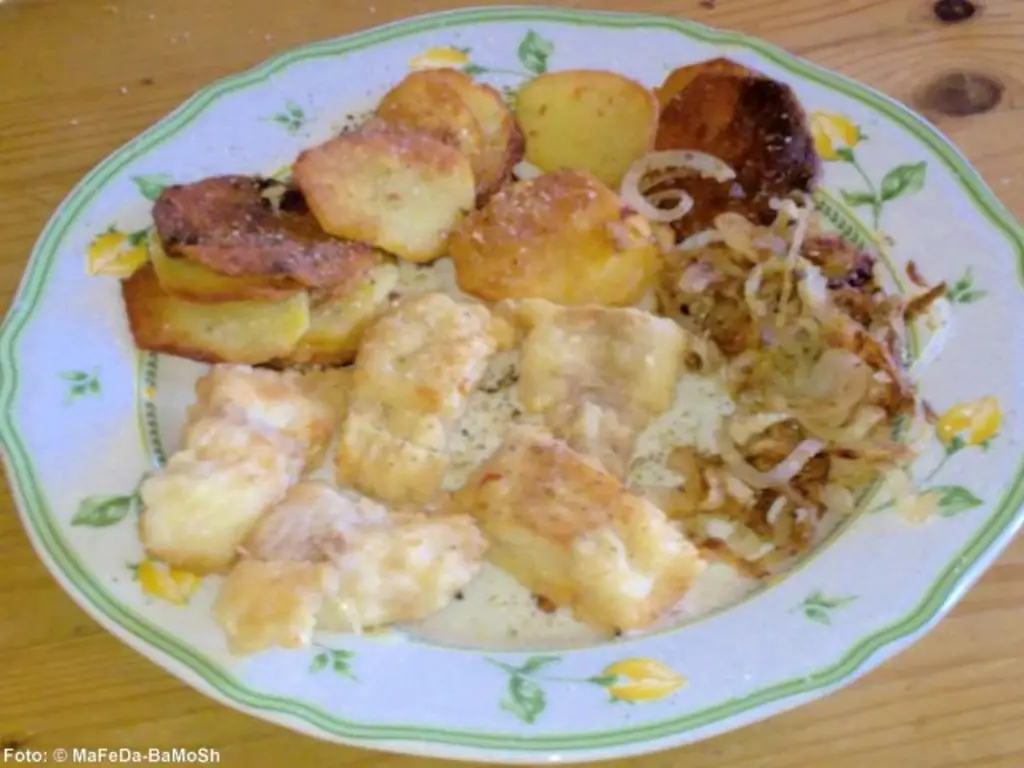 Жареная сайда "Канадская"