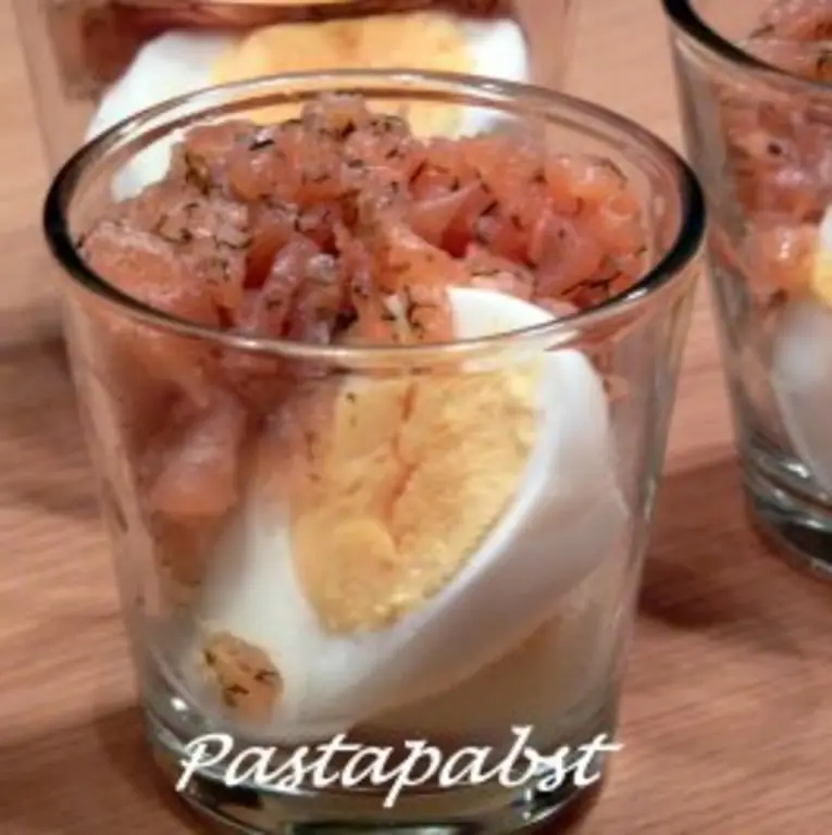 Тартар из лосося в банке