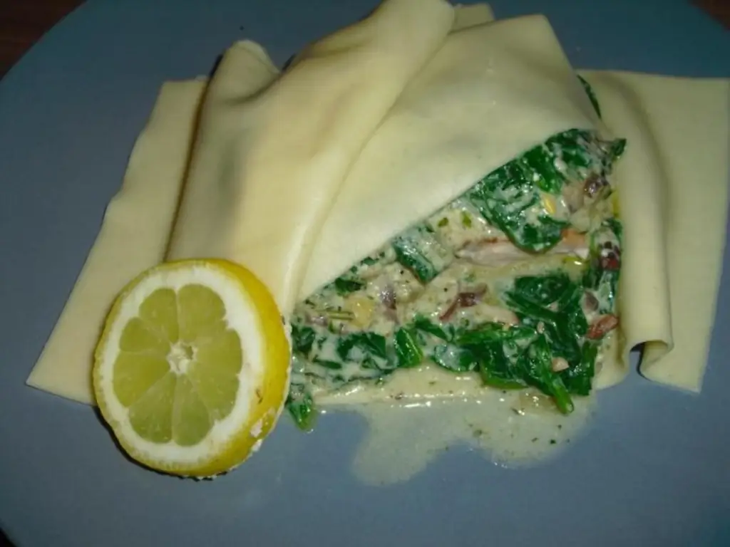 Рикотта Шпинат Лосось