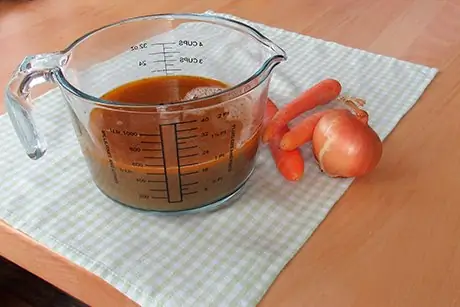 Жареный бульон, коричневый соус джус