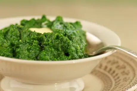 Пюре из шпината