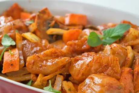 Болгарский перец с тушеными овощами