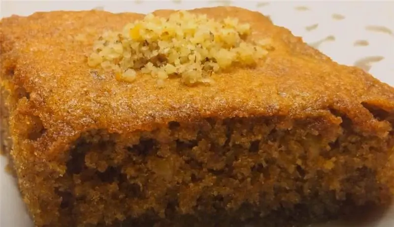 Ореховый пирог в сиропе. Пушистый и Вкусный