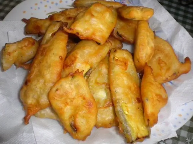 Вкуснейшие кабачки, обжаренные в кляре. любимые мезе всех нас