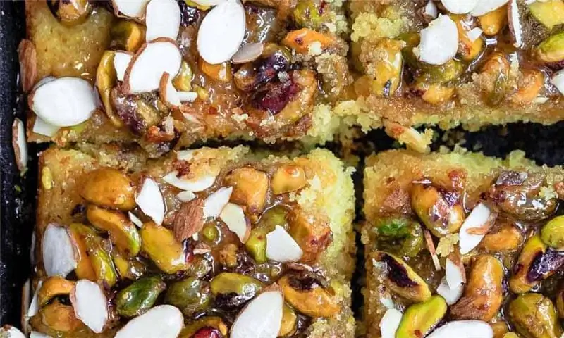 Восхитительный апельсиновый пирог с медом и арахисом