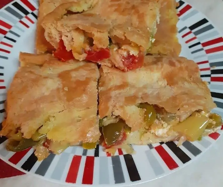 Идеальный перечный пирог с красивой начинкой