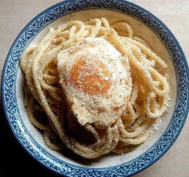 Паста Маньяк с Мизитрой и Яйцом