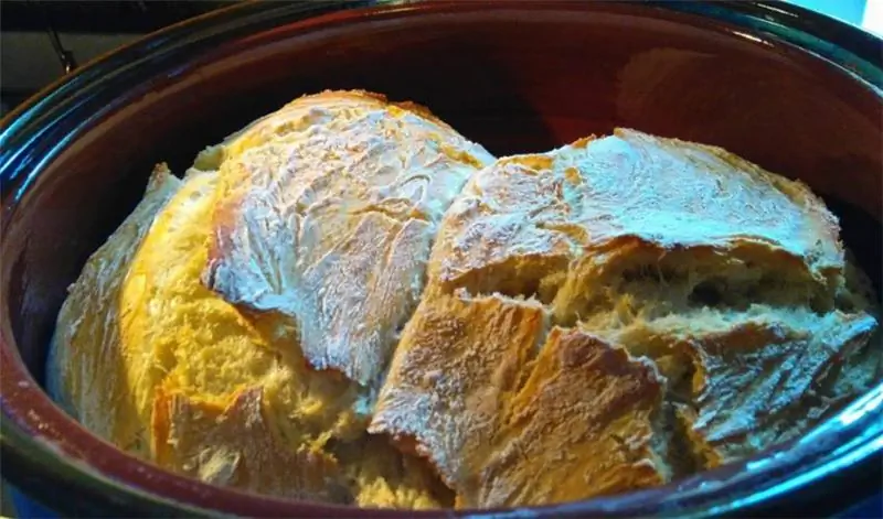 Домашний хлеб в корочке, без дрожжей