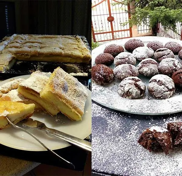 Два удивительных рецепта от Цени Тсанакциду. Хрустящие шоколадные печенья и фирменная бугаца?
