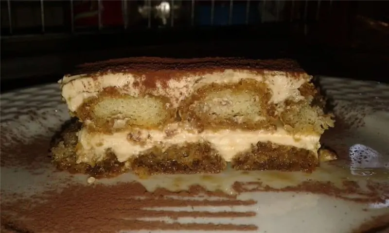 Прохладный Тирамису без яиц с легким вкусом